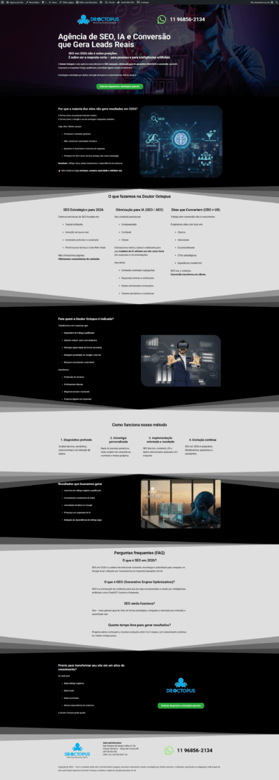 Otimização de sites em São Paulo A visão da Dr Octopus para resultados excepcionais
