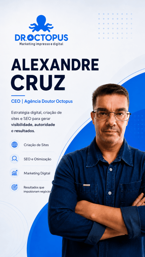 Agência de sites! Dr. Octopus Promoção moderna de agência digital